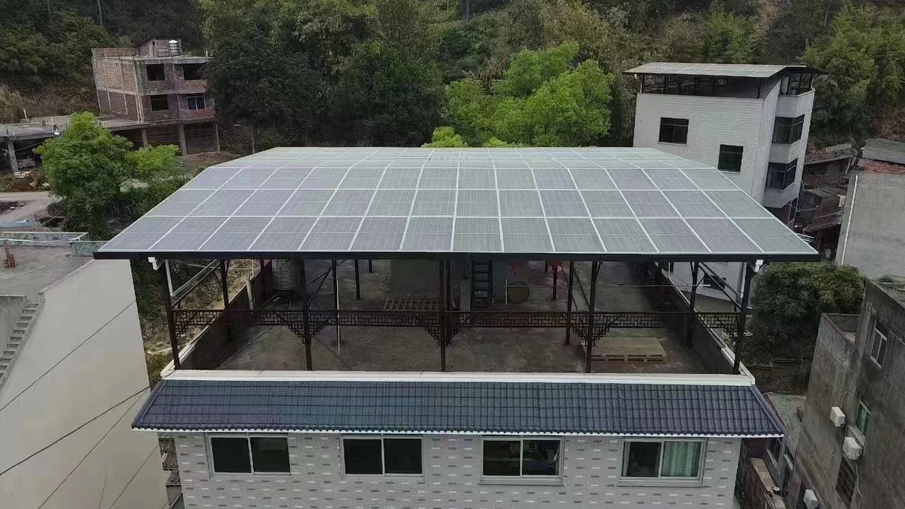 诸城15kw+10kwh自建别墅家庭光伏储能系统